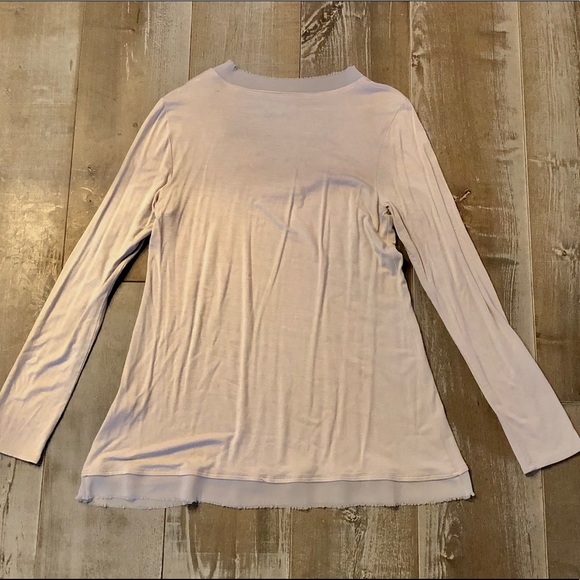Simply Vera Vera Wang chiffon long sleeve top - Picture 3 of 7